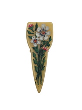 Load image into Gallery viewer, 1940s Painted Flower Celluloid Dress Clip
