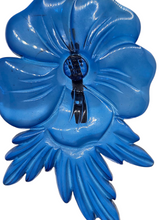 Load image into Gallery viewer, 1940s Bright Blue Lucite Flower Brooch
