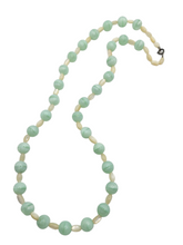 Load image into Gallery viewer, 1930s Mint Green Satin Glass Necklace
