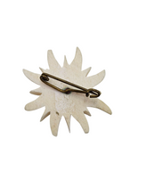 Load image into Gallery viewer, 1940s Carved Edelweiss Brooch
