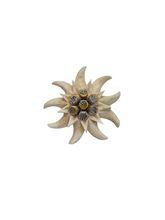 Load image into Gallery viewer, 1940s Carved Edelweiss Brooch
