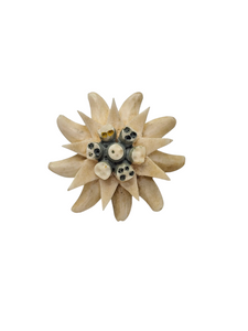 1940s Carved Edelweiss Brooch