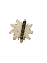 Load image into Gallery viewer, 1940s Carved Edelweiss Brooch
