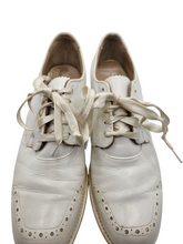Load image into Gallery viewer, 1940s World War Two NNC Navy Nurse Corps Oxford Style White Leather Shoes
