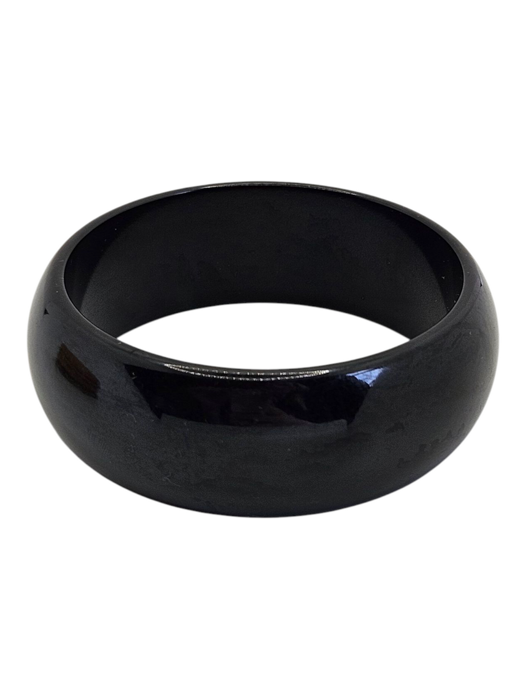 1940s Chunky Black Bakelite Bangle