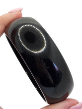 Load image into Gallery viewer, 1940s Chunky Black Bakelite Bangle
