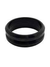 Load image into Gallery viewer, 1940s Black Pressed Bakelite Bangle Set
