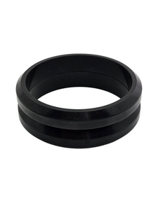 1940s Black Pressed Bakelite Bangle Set