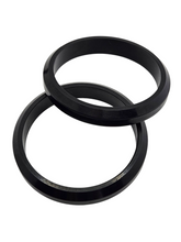 Load image into Gallery viewer, 1940s Black Pressed Bakelite Bangle Set
