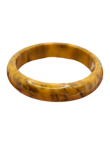 1940s Banana Bread Marbled Bakelite Bangle
