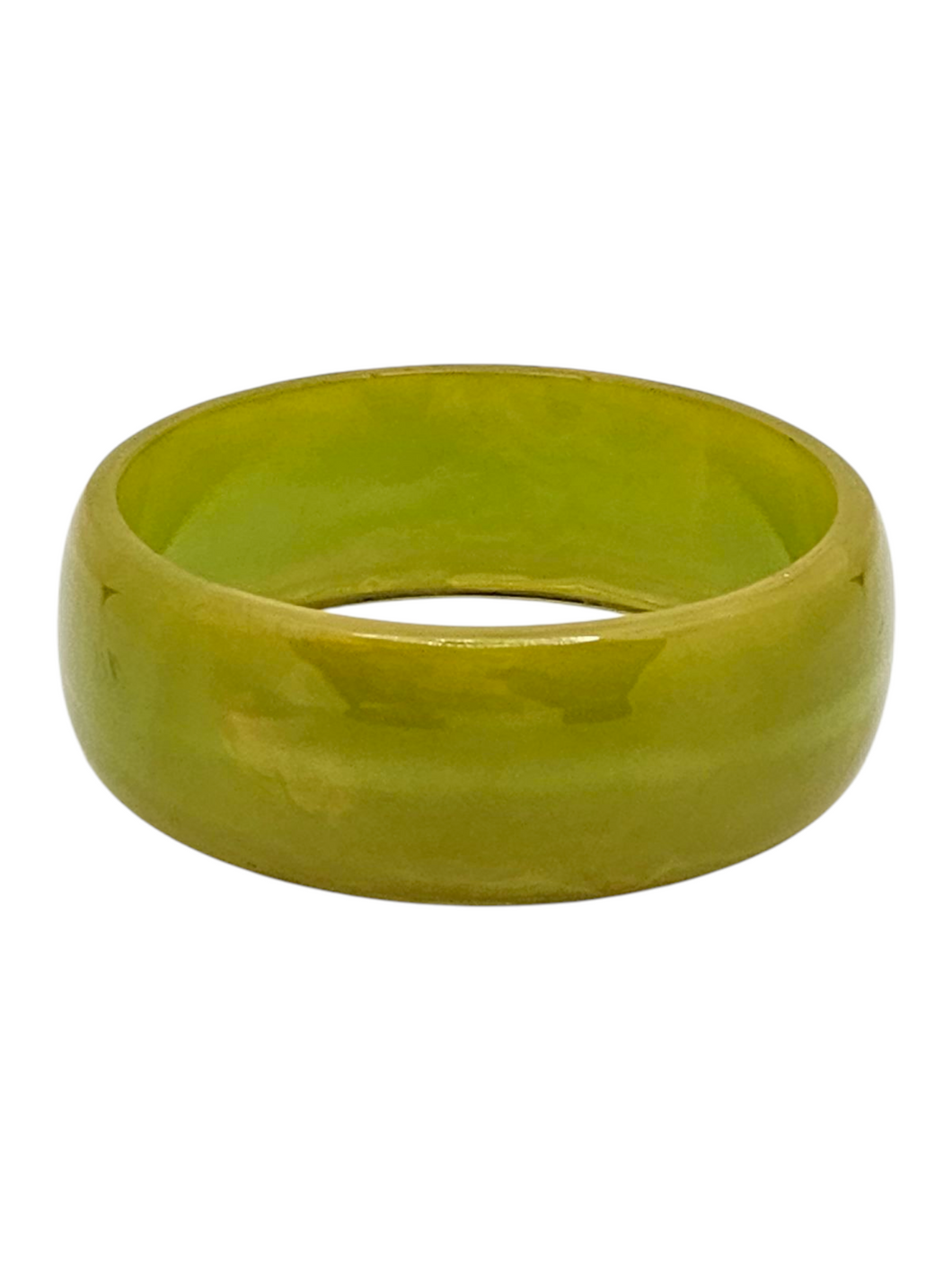 1940s Chunky Apple Green Bakelite Bangle