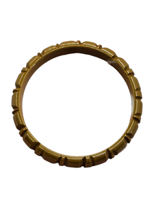 1940s Khaki Green Bamboo Style Bakelite Bangle