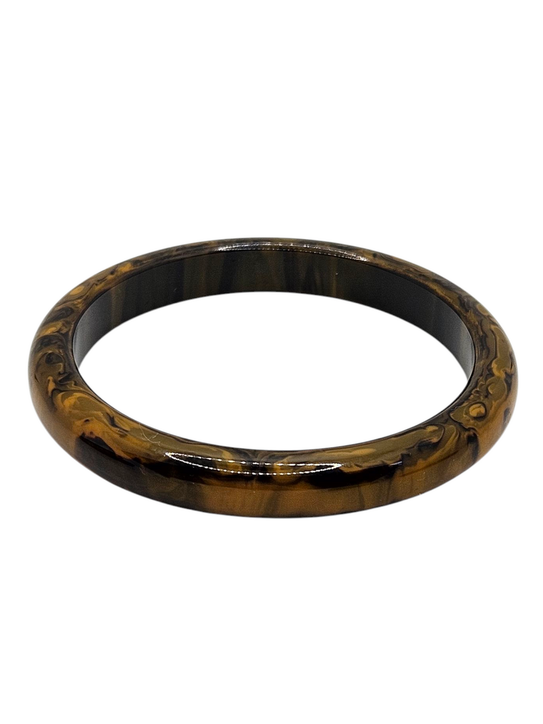1940s Tigers Eye Effect Bakelite Bangle