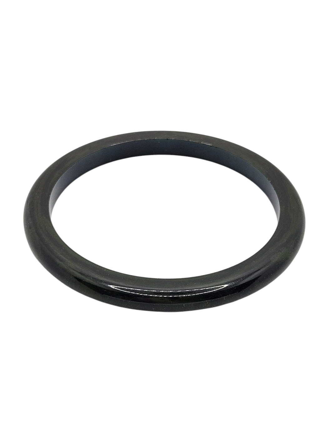 1940s Dark Green Bakelite Bangle