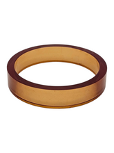 Load image into Gallery viewer, 1940s Sheer Iced Tea Flat Cut Bakelite Bangle
