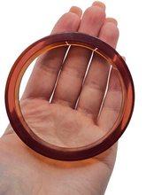 Load image into Gallery viewer, 1940s Sheer Iced Tea Flat Cut Bakelite Bangle
