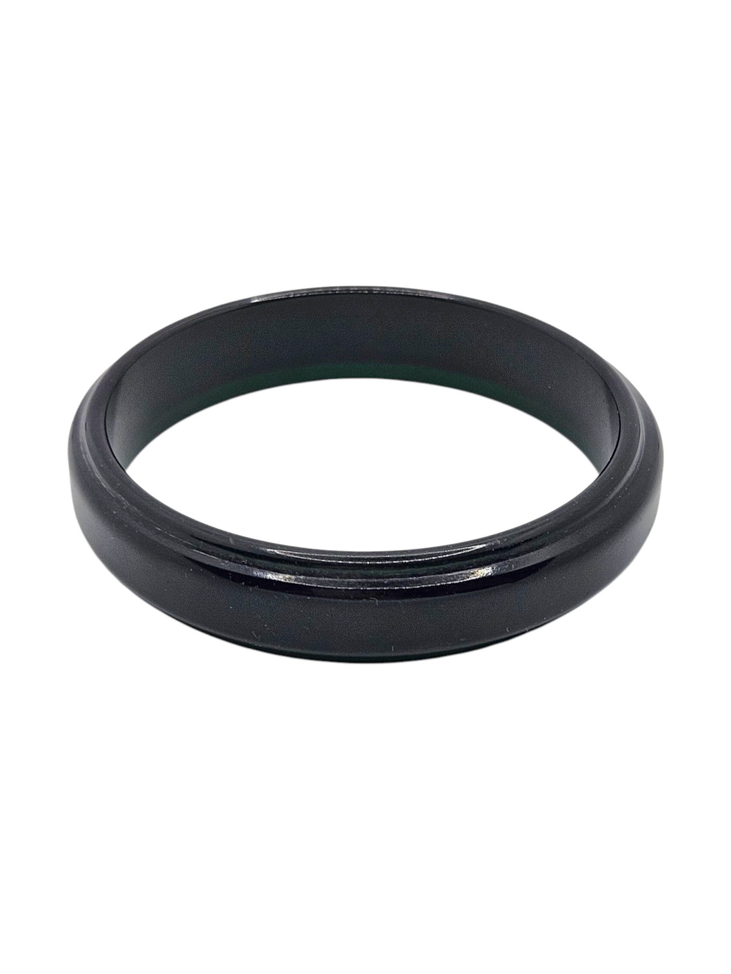 1940s Dark Green Sheer Bakelite Bangle
