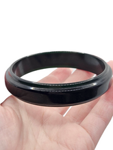 Load image into Gallery viewer, 1940s Dark Green Sheer Bakelite Bangle
