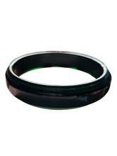 Load image into Gallery viewer, 1940s Dark Green Sheer Bakelite Bangle
