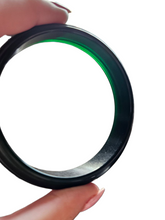 Load image into Gallery viewer, 1940s Dark Green Sheer Bakelite Bangle
