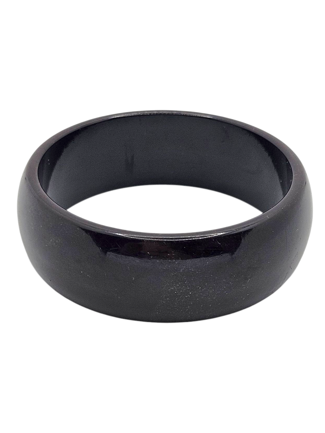 1940s Chunky Dark Green Bakelite Bangle