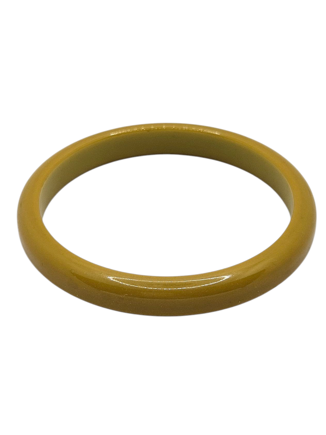 1940s Chartreuse Green Bakelite Bangle