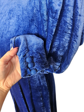 Load image into Gallery viewer, Edwardian Rare Blue Velvet Balloon Sleeve Long Coat
