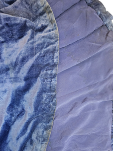 Edwardian Rare Blue Velvet Balloon Sleeve Long Coat