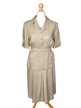Load image into Gallery viewer, 1930s Rare Deadstock Beige Moygashel Safari Suit
