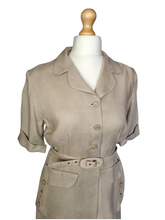 Load image into Gallery viewer, 1930s Rare Deadstock Beige Moygashel Safari Suit
