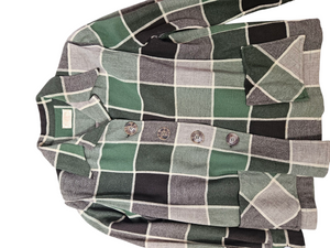 1940s Green, Beige and Brown Pendleton Jacket