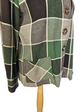 Load image into Gallery viewer, 1940s Green, Beige and Brown Pendleton Jacket

