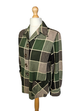 Load image into Gallery viewer, 1940s Green, Beige and Brown Pendleton Jacket
