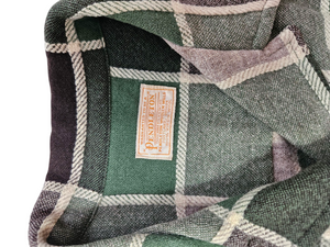 1940s Green, Beige and Brown Pendleton Jacket