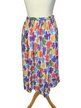 Load image into Gallery viewer, 1940s Bright Multicoloured Leaf Skirt
