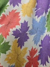 Load image into Gallery viewer, 1940s Bright Multicoloured Leaf Skirt
