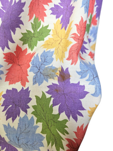 1940s Bright Multicoloured Leaf Skirt