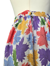 Load image into Gallery viewer, 1940s Bright Multicoloured Leaf Skirt
