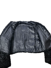 Load image into Gallery viewer, 1940s Black Astrakhan Cropped Jacket

