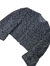 Load image into Gallery viewer, 1940s Black Astrakhan Cropped Jacket
