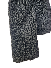 Load image into Gallery viewer, 1940s Black Astrakhan Cropped Jacket
