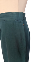 Load image into Gallery viewer, 1940s Dark Teal Gabardine Pointed Collar Suit
