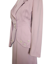 Load image into Gallery viewer, 1940s Rare Lilac/Dusky Pink Button Detail Suit
