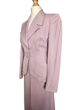 Load image into Gallery viewer, 1940s Rare Lilac/Dusky Pink Button Detail Suit
