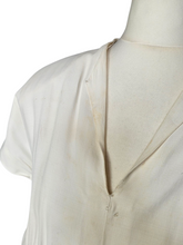 Load image into Gallery viewer, 1940s Cream Handpainted Flower Dress
