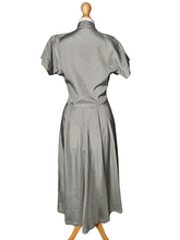 Load image into Gallery viewer, 1950s Black and White Check Viscose Dress
