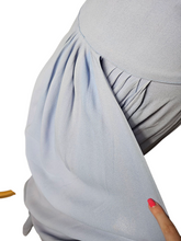 Load image into Gallery viewer, 1940s Lilac Crepe Wrap Front Long Dress
