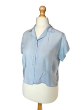 Load image into Gallery viewer, 1930s Pale Blue Rayon Type Blouse
