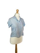 Load image into Gallery viewer, 1930s Pale Blue Rayon Type Blouse
