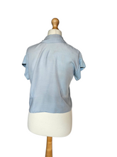 Load image into Gallery viewer, 1930s Pale Blue Rayon Type Blouse
